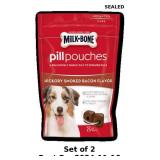 2x Milk-Bone Pill Pouches Hickory Smoked Bacon...