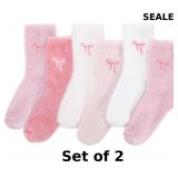2x Womens Fuzzy Socks