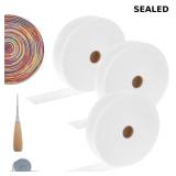 Anmrept 3 Rolls Jelly Roll Batting Strips for Rugs