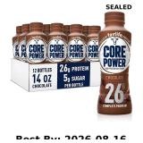 Core Power Protein Drink, Chocolate, 414mL Bottles