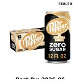 DR PEPPER and Cream Soda Zero Sugar, 12 fl oz cans