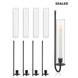 Teenyyou 4 Set Metal Wall Candle Sconce Holder Set