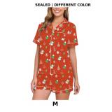 Veseacky Women Satin Pajamas Set 2 Piece