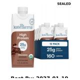 Organic High Protein Chocolate Nutrition Shake