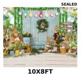 10X8FT Easter Backdrop for Photography
