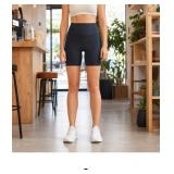 Black High-Waisted Bike Shorts