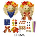 Cinrobiye 2 PCS Fall Wreath for Front Door