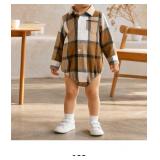 Toddler Plaid Button-Up Romper