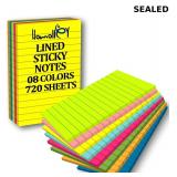 12 Pack Lined Sticky Notes 4x6 Inch