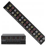 8 Way Composite AV Switcher 8 in 2 Out