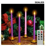4-Piece Christmas Flameless Candle Set