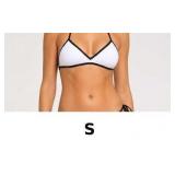 Black and White Bikini Top