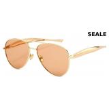 Gold Aviator Sunglasses for Women Men