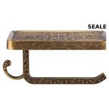 Wall Mounted Vintage Brass Toilet Paper Holder