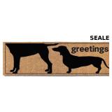 MAINEVENT Funny Greetings Dog Door 50x15 Inch,