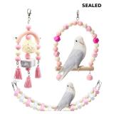 3PCS Bird Toys Bird Foraging Toys Chewing Hanging