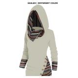 DRESSFO Womens Long Sleeve Hooded