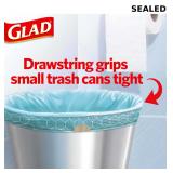 Glad Small Kitchen Drawstring Trash Bags 4 Gallon