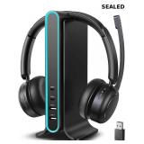Bluetooth Headset, Wireless Headset with Mic for W