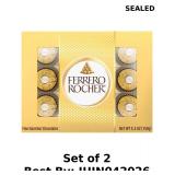 2x Ferrero Rocher, Fine Hazelnut Chocolate, 5.3...