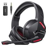 BINNUNE 2.4GHz Wireless Gaming Headset