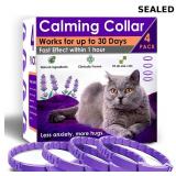 SEALED-4 Pack Calming Collar for Cats
