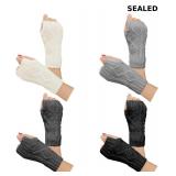 Justay Women Winter Warm Knit Fingerless Gloves
