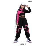 LOLANTA Girls Hip Hop Dance Clothes 3PCS