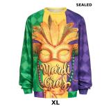 Mardi Gras Sweatshirt for Men,Mardi Gras Outfit
