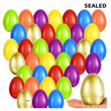 Letapapa 3.5'' Easter Eggs, 120 Pcs Empty Colorful