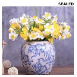 Blue and White Ceramic Vase