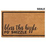 MAINEVENT Bless This Hizzle Fo Shizzle Door Mat