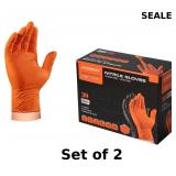 2x ANBOSON Nitrile Gloves Disposable Latex free
