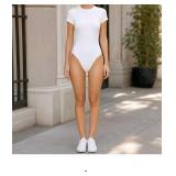 White Short Sleeve Bodysuit