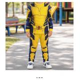 Yellow and Blue Kids' Long-sleeve Top