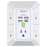4 USB Charging Ports Surge Protector