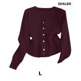 Verdusa Women's Dressy Casual Pearl Button Up Top