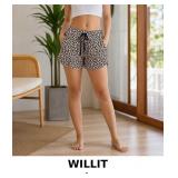 WILLIT Leopard Print Casual Shorts