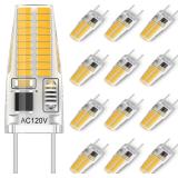 DUMILOO 12pcs Dimmable G8 LED Bulbs