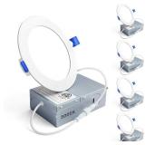 Ensenior 4pcs 4' LED Recessed Lights