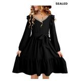 blibean Teen Girls Fall Dress Kids Semi Formal