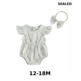 Newborn Baby Girls Daisy Printed Clothes
