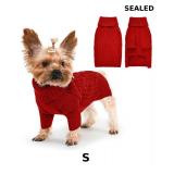 Dog Sweater Turtleneck Pullover Cable Knit