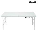 Garvee 4ft Portable Folding Table, Height Adjustab