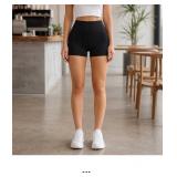 Black High-Waisted Shorts
