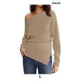Saodimallsu Womens Off One Shoulder Sweaters