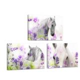 Fochorlo 3pcs 24 X 16' Horse Art painting