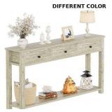Farmhouse Console Table with 3 Drawers