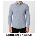 MODERN ENGLISH Blue Patterned Long Sleeve Shirt