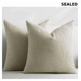 Throw Pillow Covers 24 x 24 Inch, Set of 2